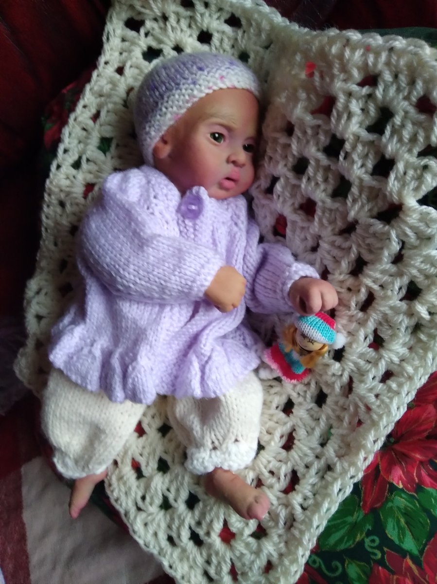SKY by Rebecca White 13 inch full bodied mallow soft silicone baby doll by white thumbnail 2