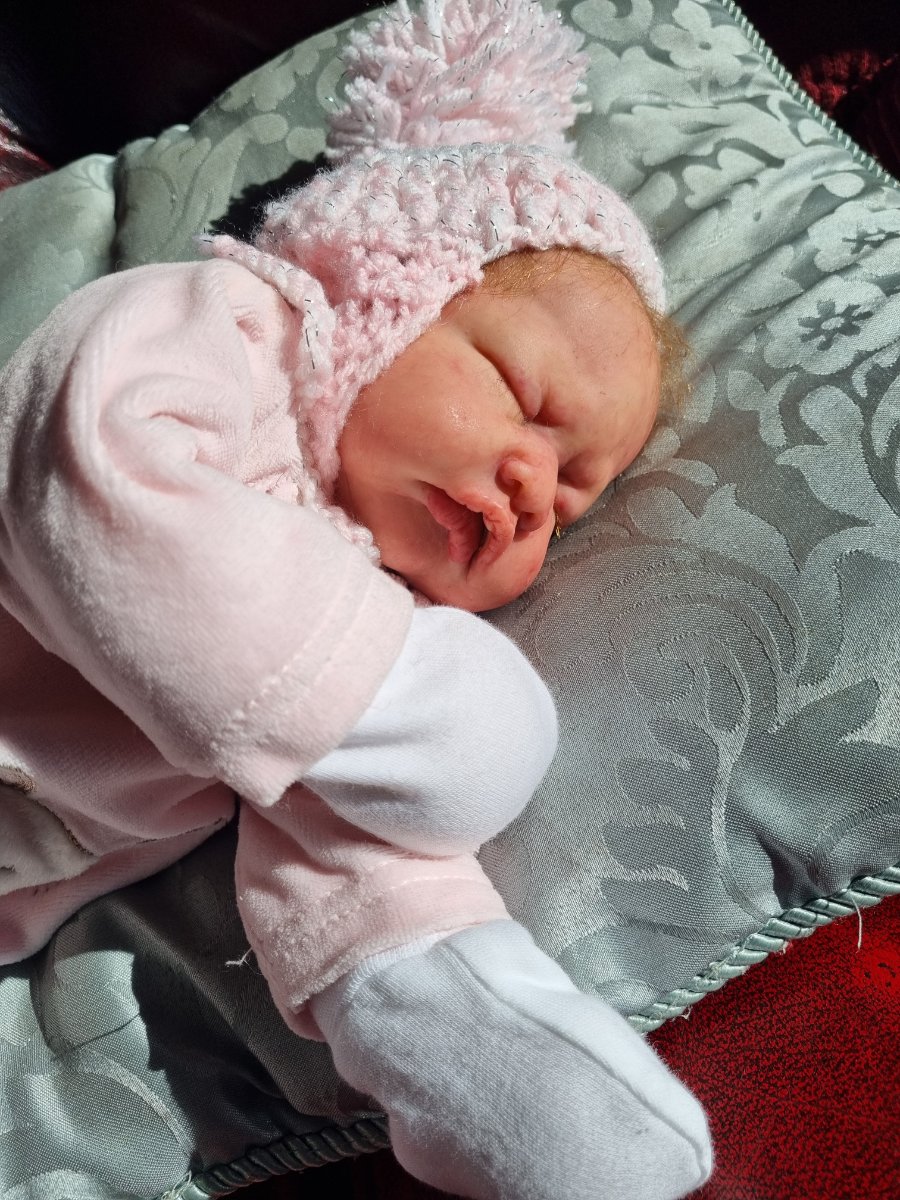 Handcrafted reborn doll - Grumpy silicone cuddle baby by J Sussman Price 