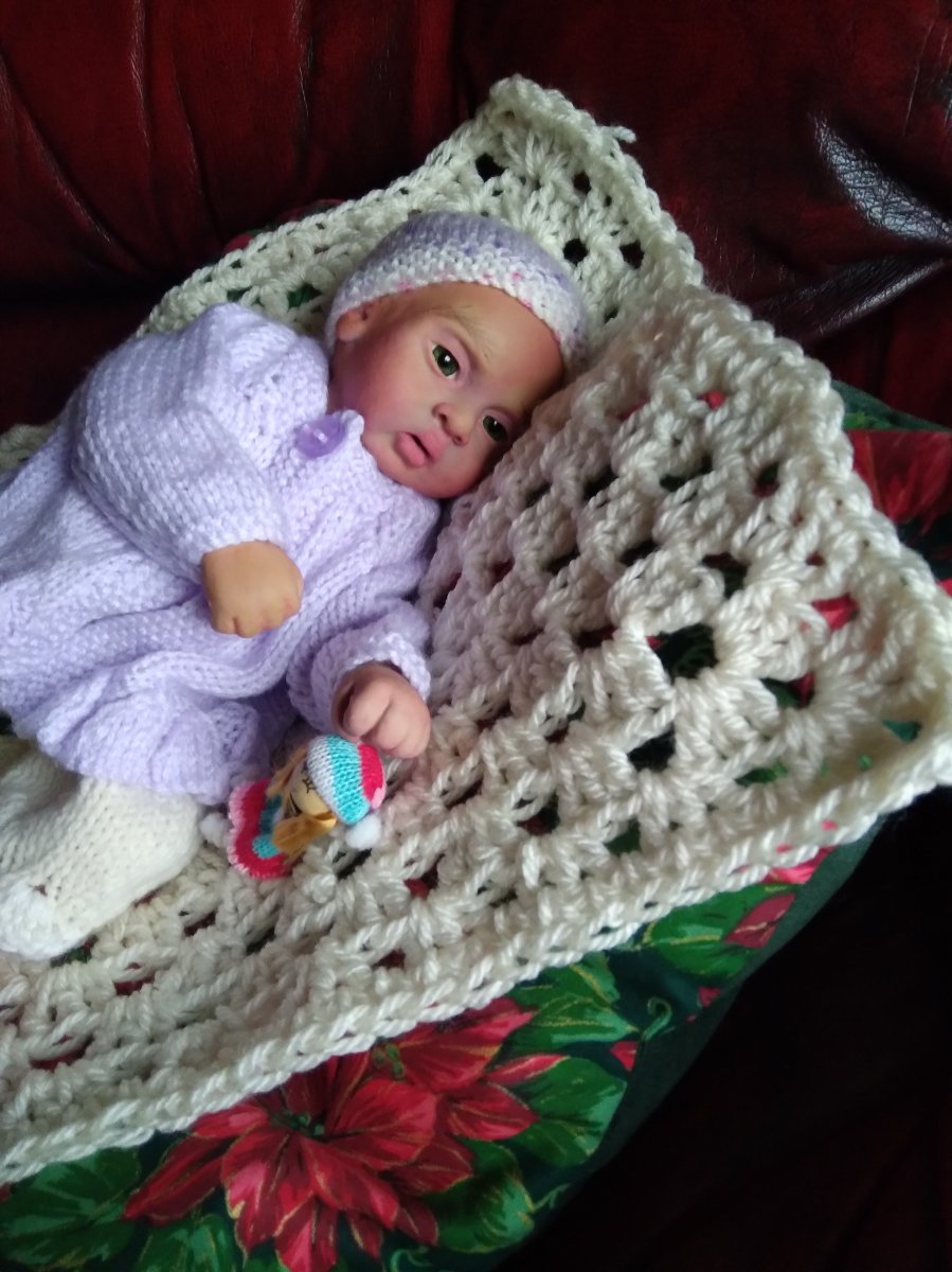 SKY by Rebecca White 13 inch full bodied mallow soft silicone baby doll by white thumbnail 5